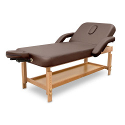 Επαγγελματικό Κρεβάτι Harmony 2 Coffee Luxury Spa Μασάζ Αισθητικής Φυσικοθεραπείας Σταθερό Ξύλινο 